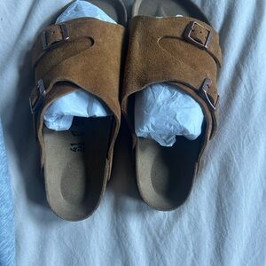 Birkenstock Mink Leather Sandals
